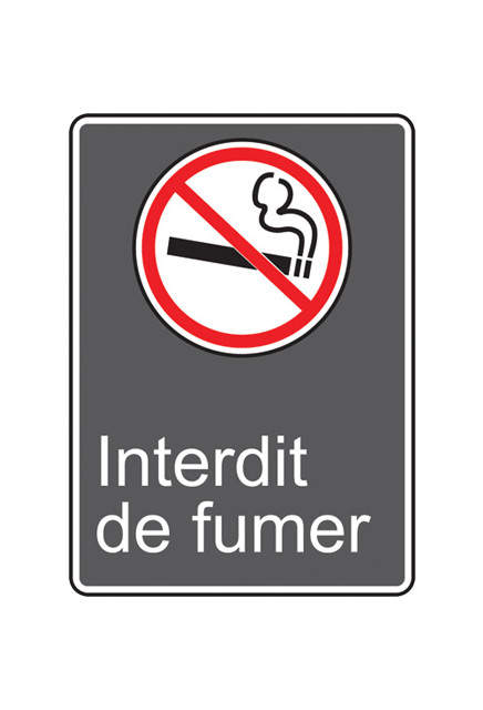 Enseigne de sécurité "Interdit de fumer" French #TQSAU943000