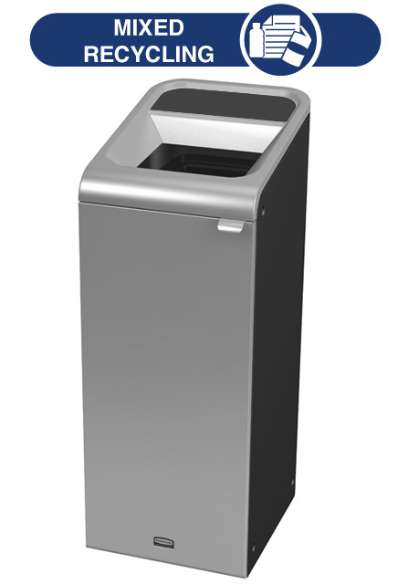 Configure Indoor Recycling Container, Grey Stenni, 15 gal #RB196161500