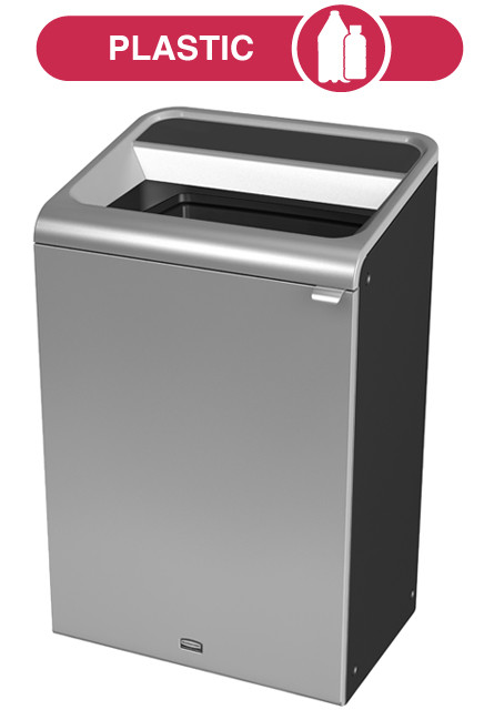 Configure Recycling Container, Grey Stenni, 33 gal #RB196164100