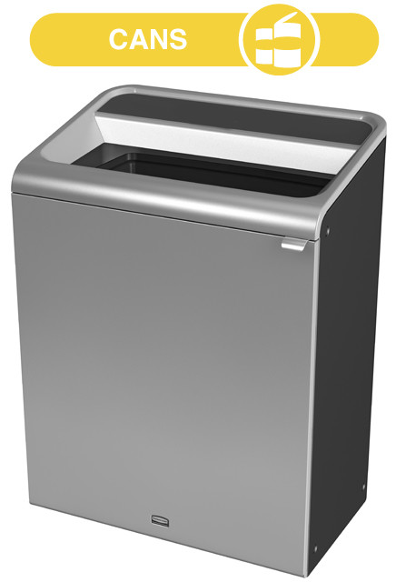 Configure Recycling Container, Grey Stenni, 45 gal #RB196168200