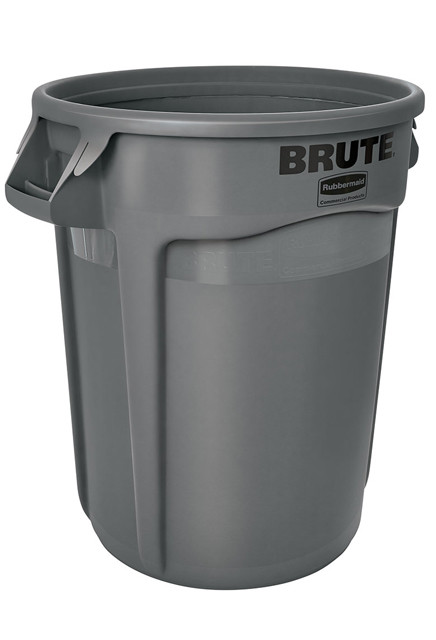 210 BRUTE Round Waste Containers 10 Gal #RB002610GRI