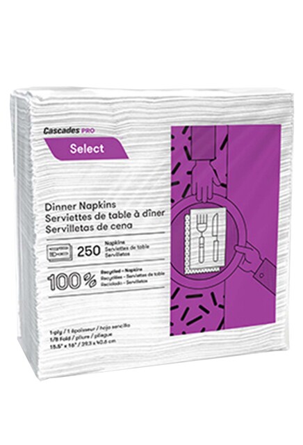 Select, Serviettes de table blanches 3000 feuilles #CC00N050000