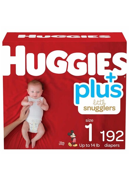 Newborn Baby Diapers, Size 1 (8-14 lbs) Little Snugglers #EM000955483