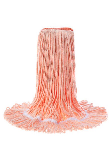 JaniLoop Synthetic Wet Mop, Narrow Band, Looped-end Orange #AG002712ORA