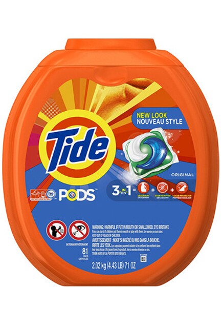 Tide Pods Laundry Detergent Soap Pods, Original, 3 Bag Value Pack