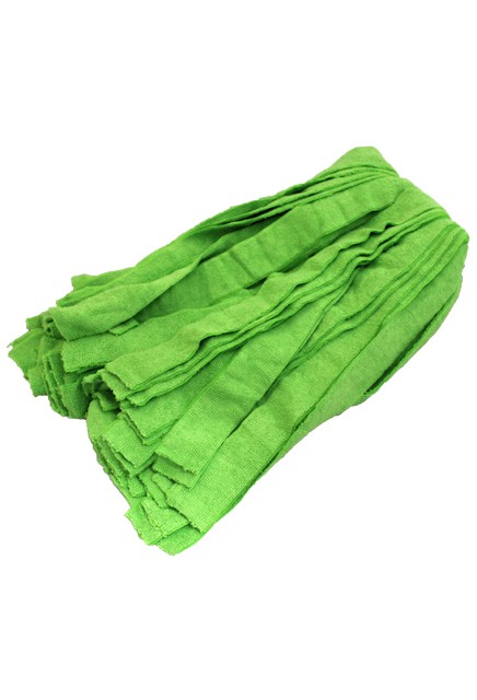 Vadrouille en microfibre, bande étroite, coupée, verte #VS992132000