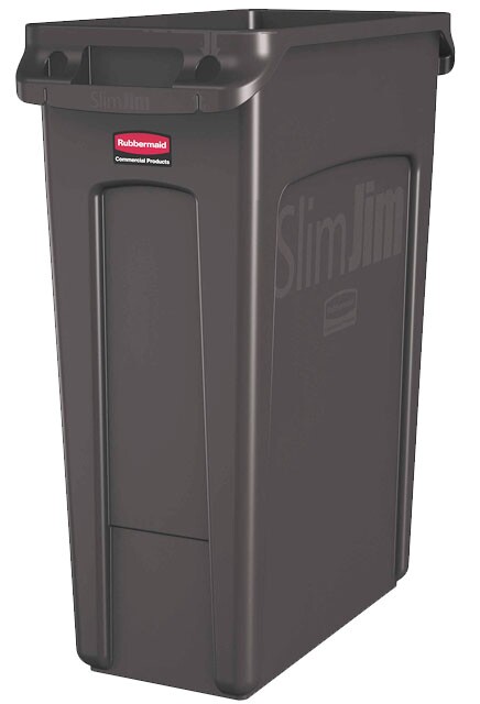 SLIM JIM Poubelles avec canaux de ventilation 23 gal #RB195618700