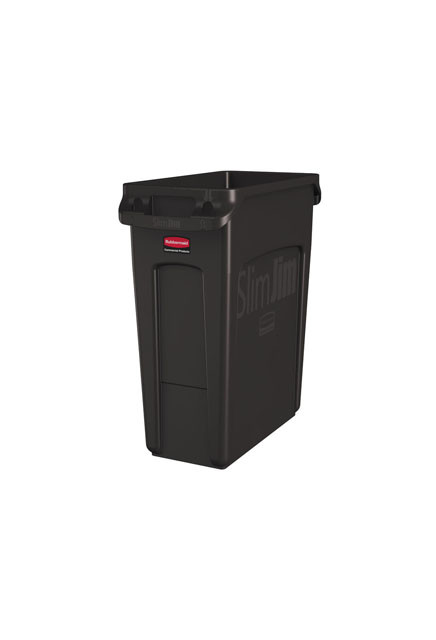 SLIM JIM Waste Container with Venting Channels 16 gal #RB195618100