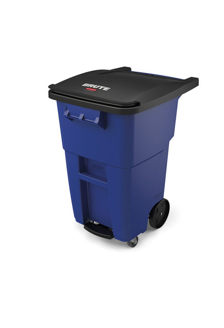 Poubelles sur roues avec pédale BRUTE, 50 gal #RB197196400