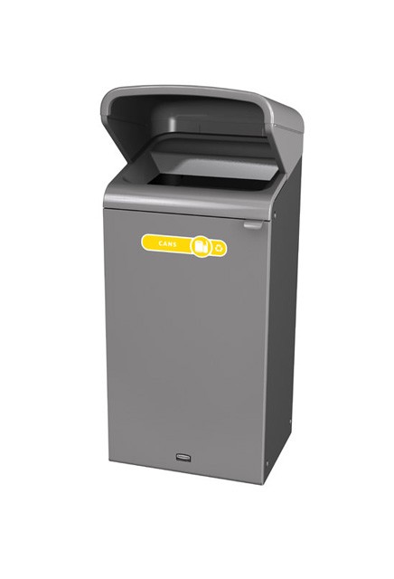 Configure Outdoor Recycling Container with Rain Hood, 23 gal #RB196172400