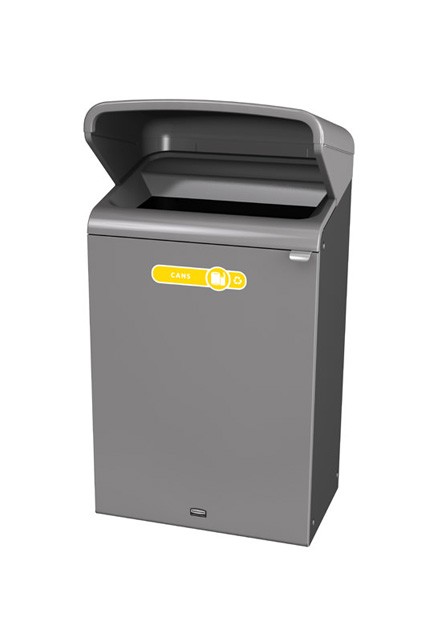 Configure Outdoor Recycling Container with Rain Hood, 33 gal #RB196174100