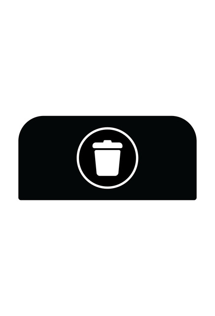 Trash Can Signs for CONFIGURE 15 gal Waste Receptacles #RB196157200