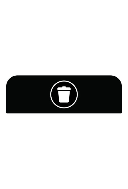 Trash Can Signs for CONFIGURE 33 gal Waste Receptacles #RB196157400