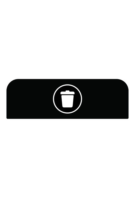 Trash Can Signs for CONFIGURE 45 gal Waste Receptacles #RB196157500