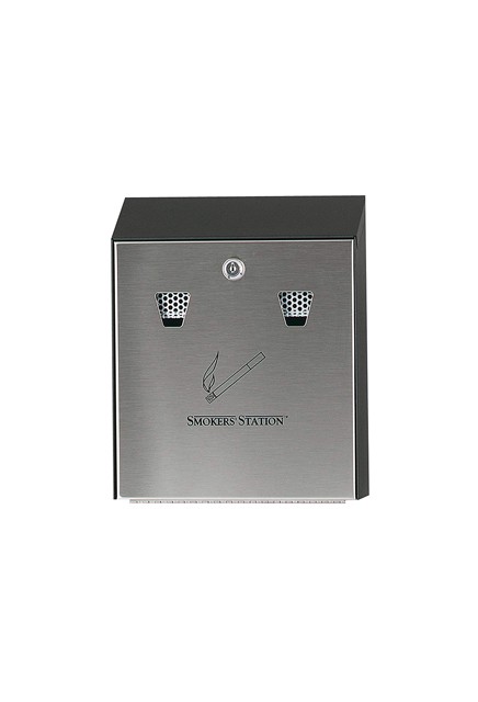 SMOKERS' STATION Wall-Mounted Urn with Keyed Cam Lock #RBR1012ENOI