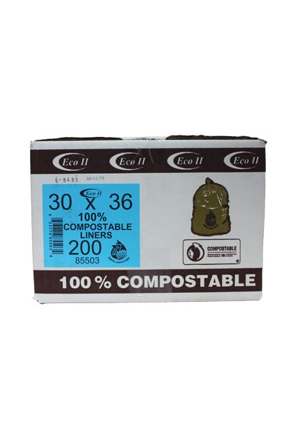 Biodegradable Garbage Bags, 30 x 36 #GO085503000