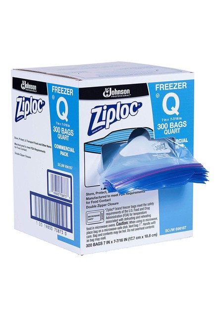 Sacs pour congélateur Ziploc Quart, 300 sacs #SJ708730000