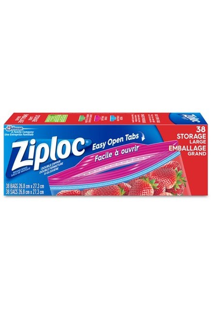 Large Storage Bags with Easy Open Tabs Ziploc #TQ0JM314000