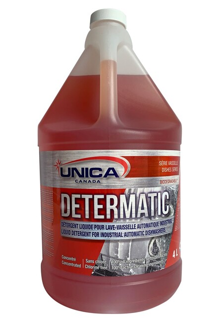 DETERMATIC Détergent liquide pour lave-vaisselle industriel #QC00NDET040