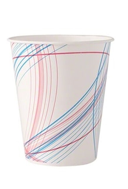 Verre en carton avec imprimé de feuilles #EC70092500000