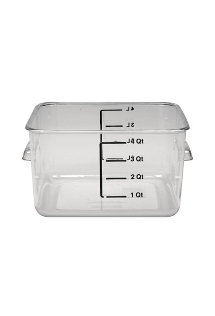 Square Food Storage Containers Crystal-Clear #RB630400CLR