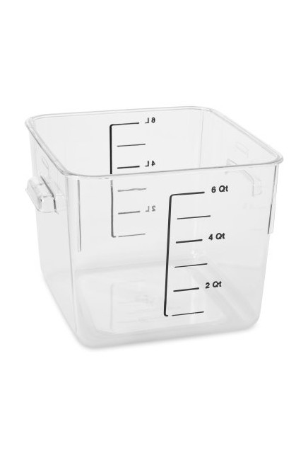 Square Food Storage Containers Crystal-Clear #RB630600CLR