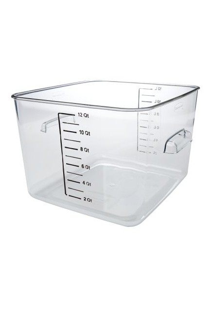 Square Food Storage Containers Crystal-Clear #RB006312000