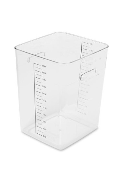 Square Food Storage Containers Crystal-Clear #RB632200CLR