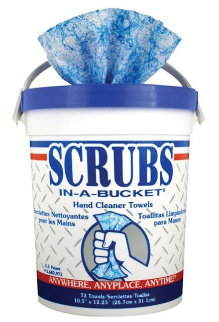 Hand Cleaner Towels SCRUBS in-a-Bucket #WH00DC42200