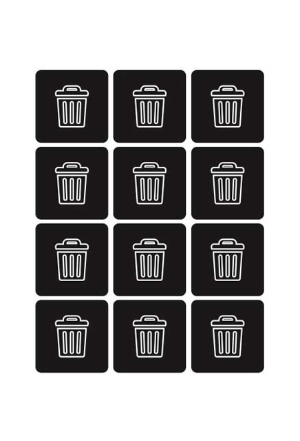 Étiquettes de recyclage Waste Watcher #BU100207000