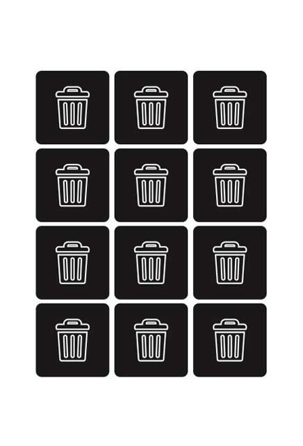 Recycling Labels Waste Watcher #BU100207000