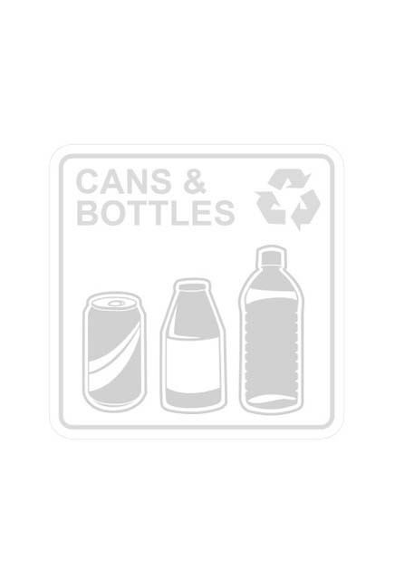 Étiquettes de recyclage Waste Watcher, Blanc-Transparent #BU102875000
