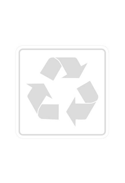 Étiquettes de recyclage Waste Watcher, Blanc-Transparent #BU102895000