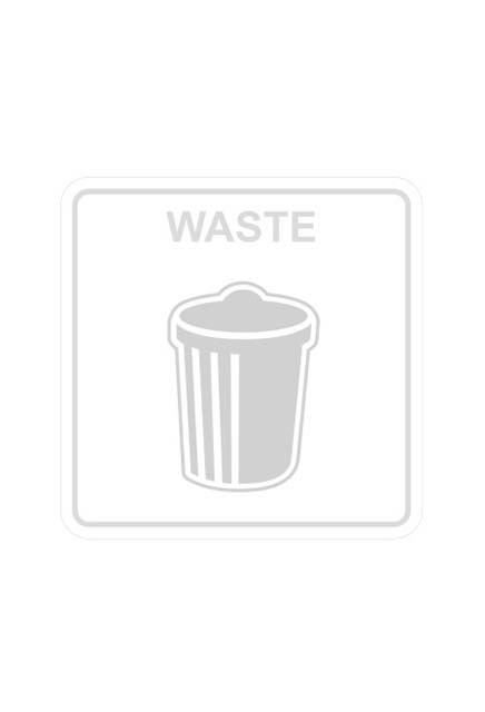 Étiquettes de recyclage Waste Watcher, Blanc-Transparent #BU102910000