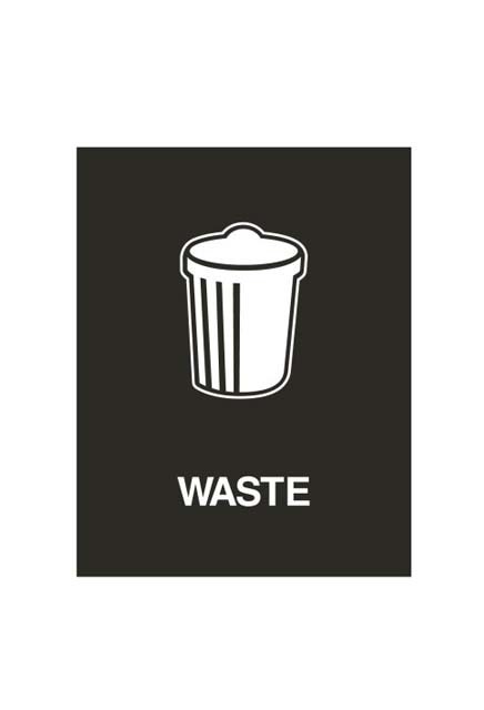 Étiquettes de recyclage Waste Watcher, Colorés #BU103838000