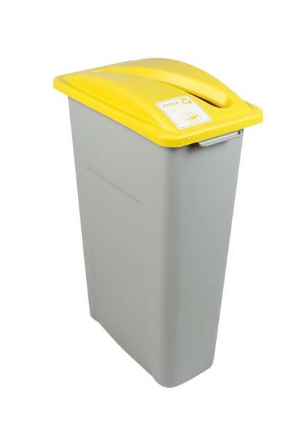 Contenant pour papier Waste Watcher, Gris-Jaune #BU100937000