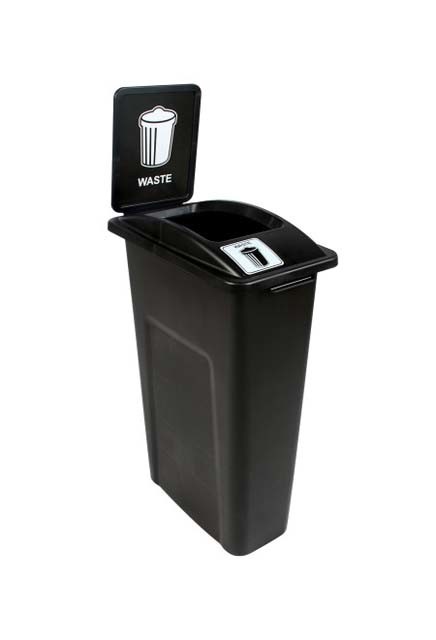 Poubelle pour détritus Waste Watcher, couvercle ouvert #BU101031000