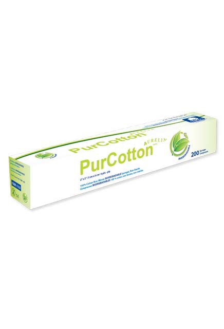 Compresses biodégradables Aurelia PurCotton #SE011220000