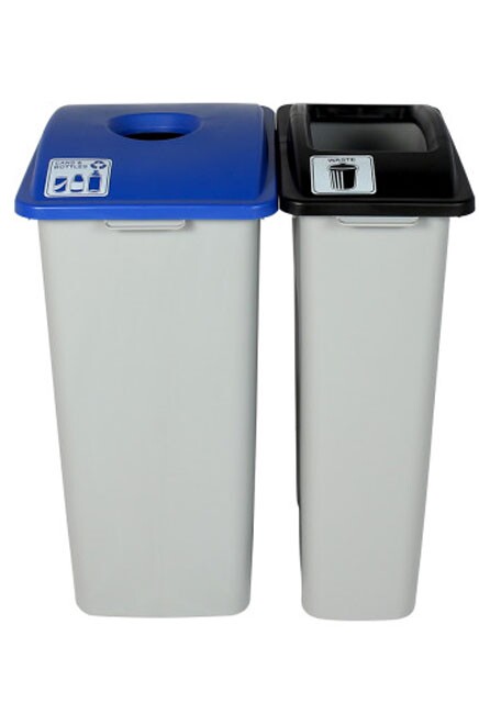 WASTE WATCHER Cans and Bottles Recycling Station 55 Gal #BU101316000