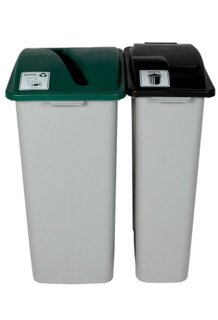 WASTE WATCHER Papers Recycling Station 55 Gal #BU101321000