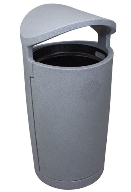 EURO Poubelle extérieure avec couvercle 36 gal #BU104298000