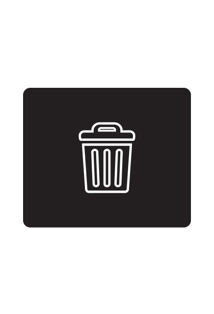 Étiquette de recyclage avec icône pour poubelle extérieure OCTO #BU100226000