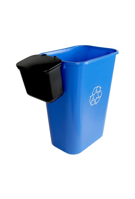 Contenant de recyclage et poubelle suspendue à couvercle OFFICE COMBO #BU101414000