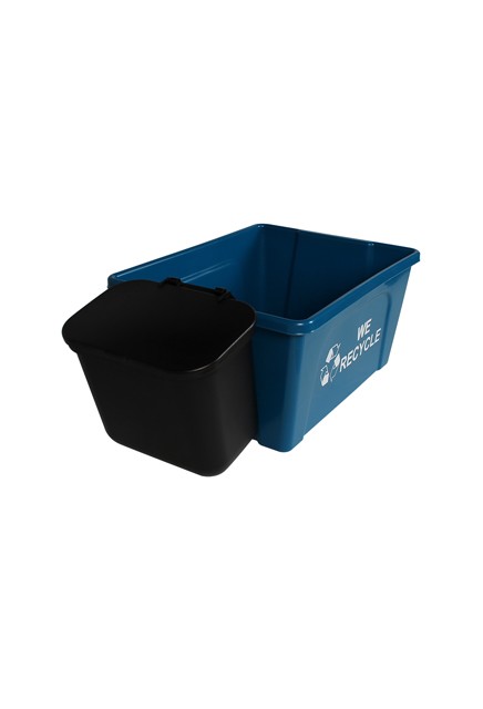 Contenant de recyclage et poubelle suspendue We Recycle OFFICE COMBO #BU101398000