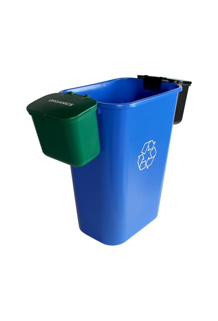 Recycling Container and Hanging Waste Basket Triple OFFICE COMBO #BU101417000