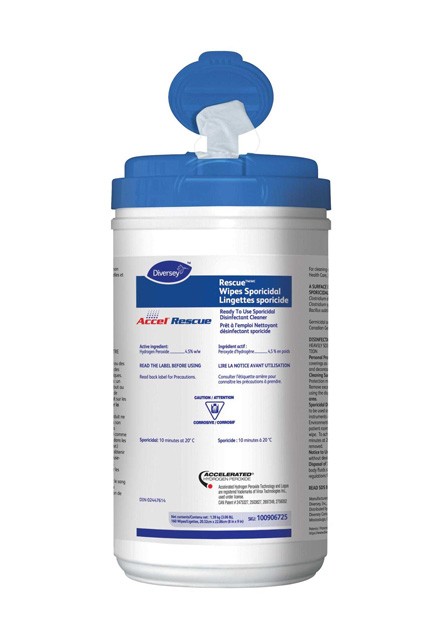 Nettoyant désinfectant sporicide en lingettes RESCUE #JH100906725