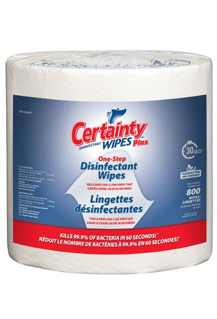 CERTAINTY PLUS Lingettes désinfectantes sèches #IN000099000