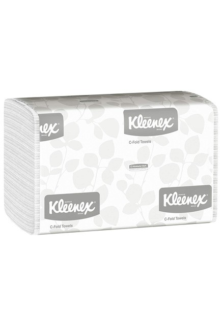 01500 KLEENEX White C-Fold Hand Towels, 16 x 150 Sheets #KC001500000