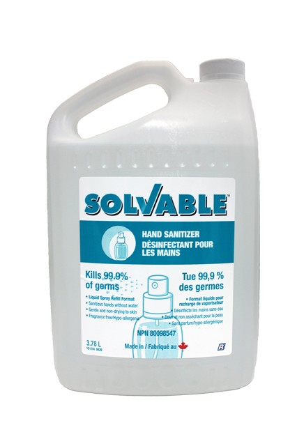 Désinfectant liquide pour les mains Solvable #RCSSDAM0010