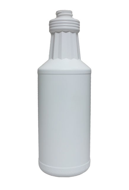 Not Graduaded White Plastic Bottle 1 L #FO00001LBLA